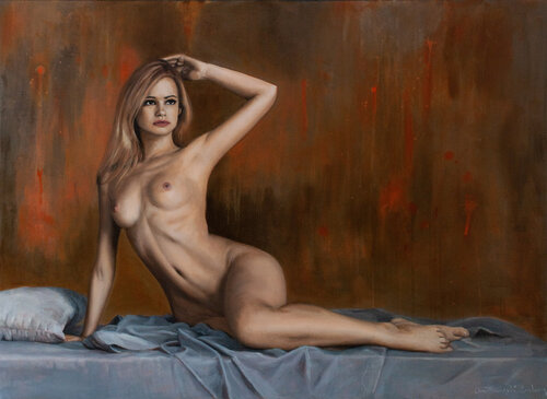Rusty by Jean-Pierre André Leclercq, Painting for Sale on Select