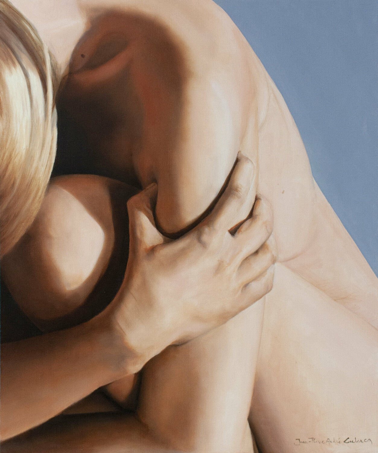 Juste un détail Jean-Pierre André Leclercq Original painting for sale
