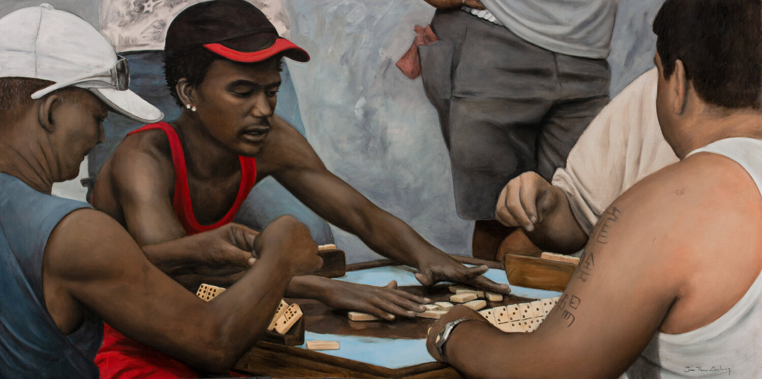 Dominos Jean-Pierre André Leclercq Original painting for sale