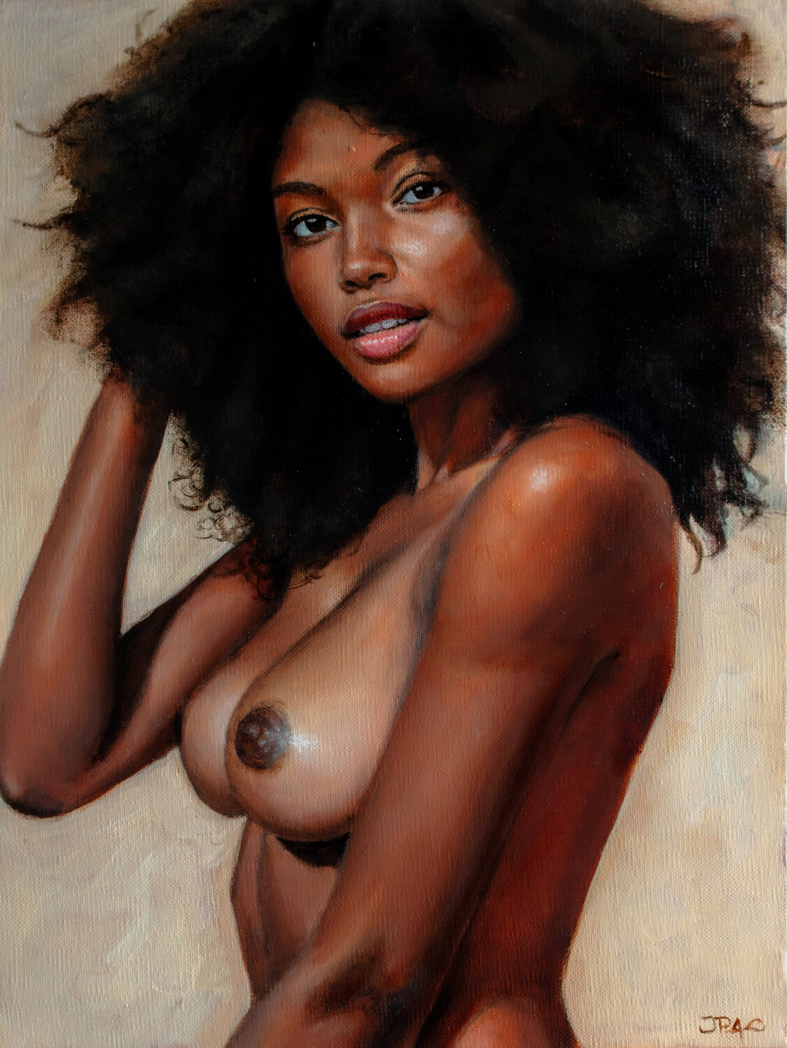 Noémie Jean-Pierre André Leclercq Original painting for sale