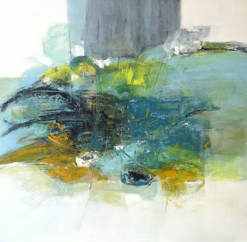 Bosco al tramonto by Patrizia Simonetti, Painting for Sale on Select