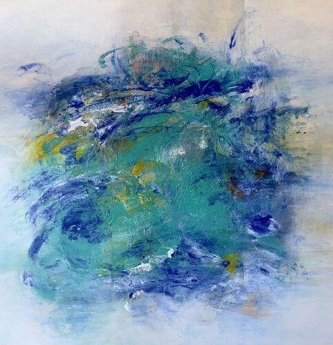 Sinfonia blu by Patrizia Simonetti, Painting for Sale on Select