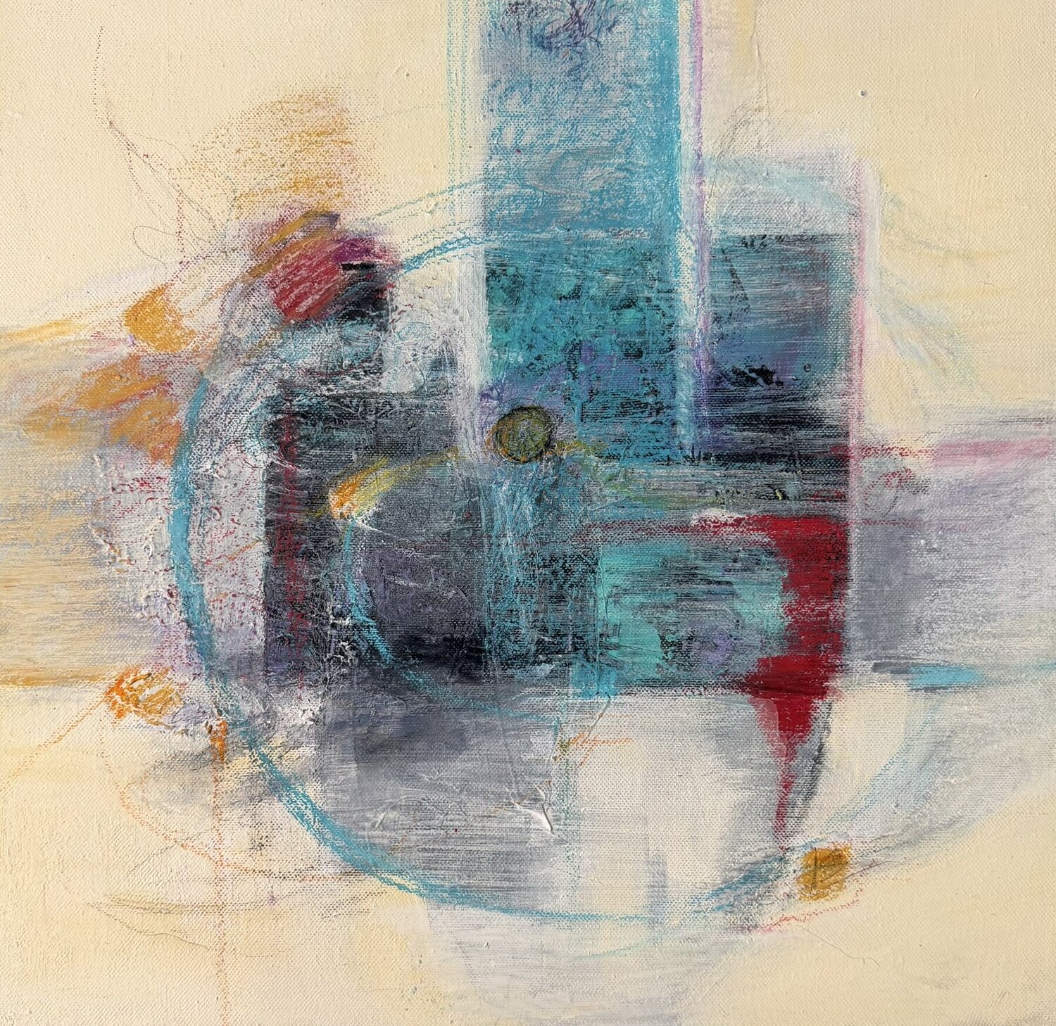 Trasparenze cromatiche Patrizia Simonetti Original painting for sale