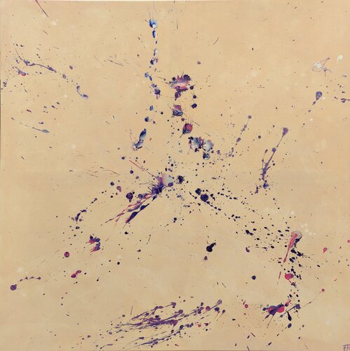 old friends (rose-blue) by Franziska Raffaël, Painting for Sale on Select