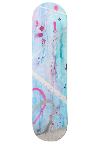 silent nights - skateboard by Franziska Raffaël, Painting for Sale on Select