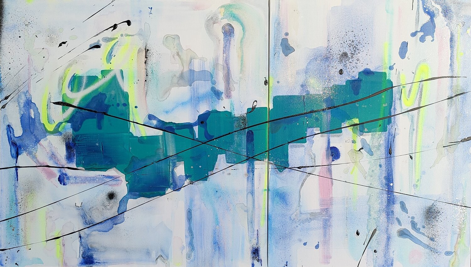 the all at once Franziska Raffaël Original painting for sale