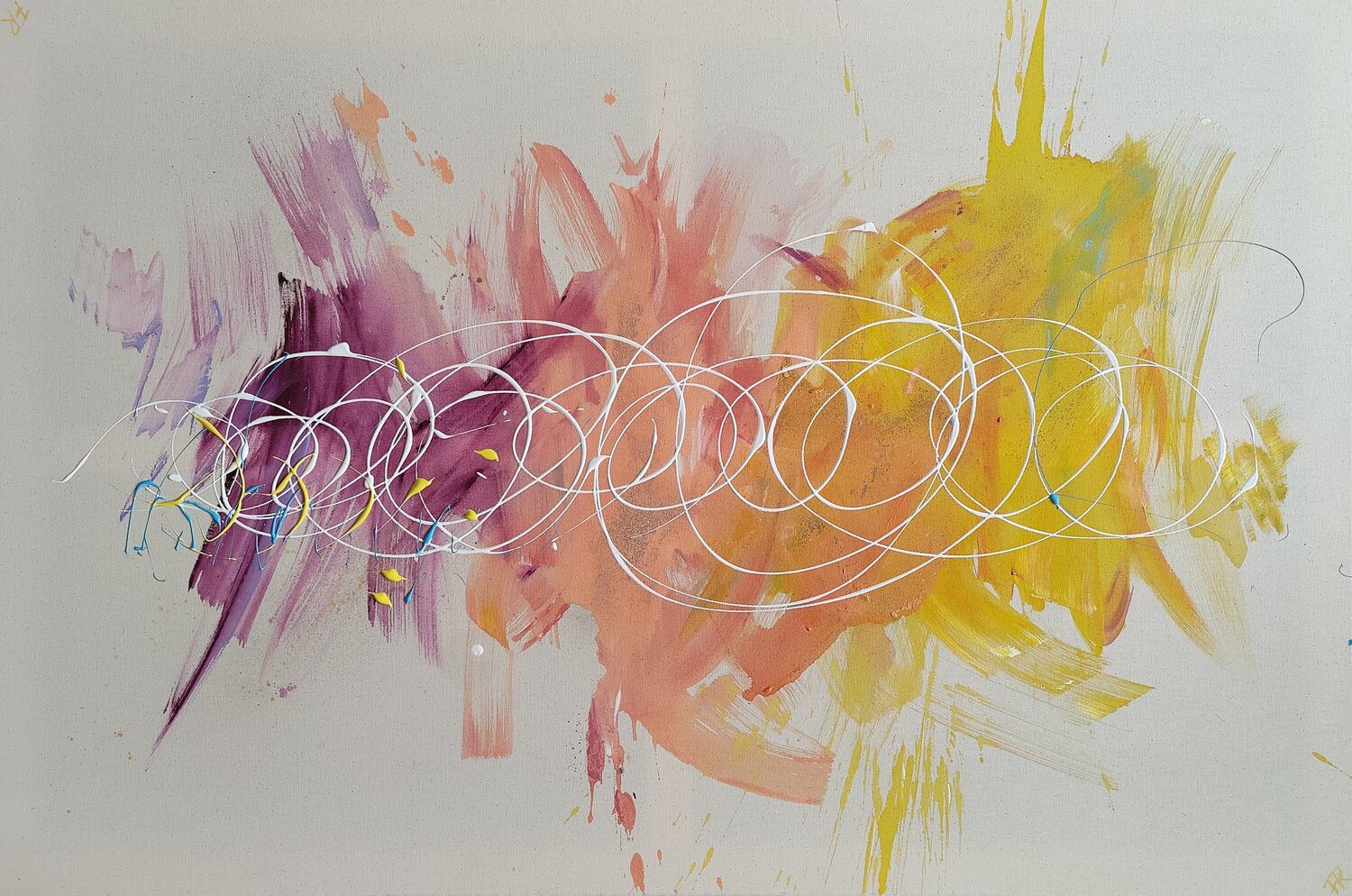 what goes around, comes around Franziska Raffaël Original painting for sale