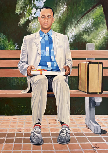 Forest Gump by Jean Jacques Venturini, Painting for Sale on Select
