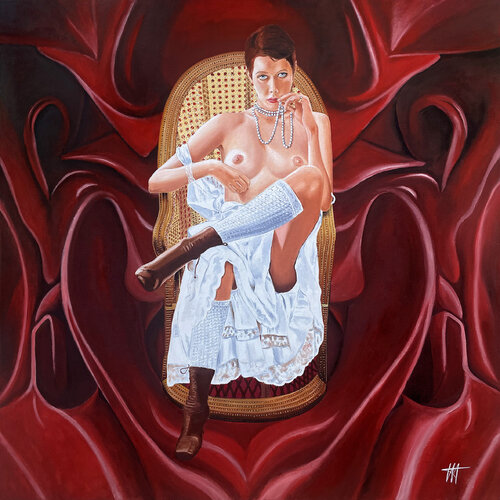 "Emmanuelle" by Jean Jacques Venturini, Painting for Sale on Select