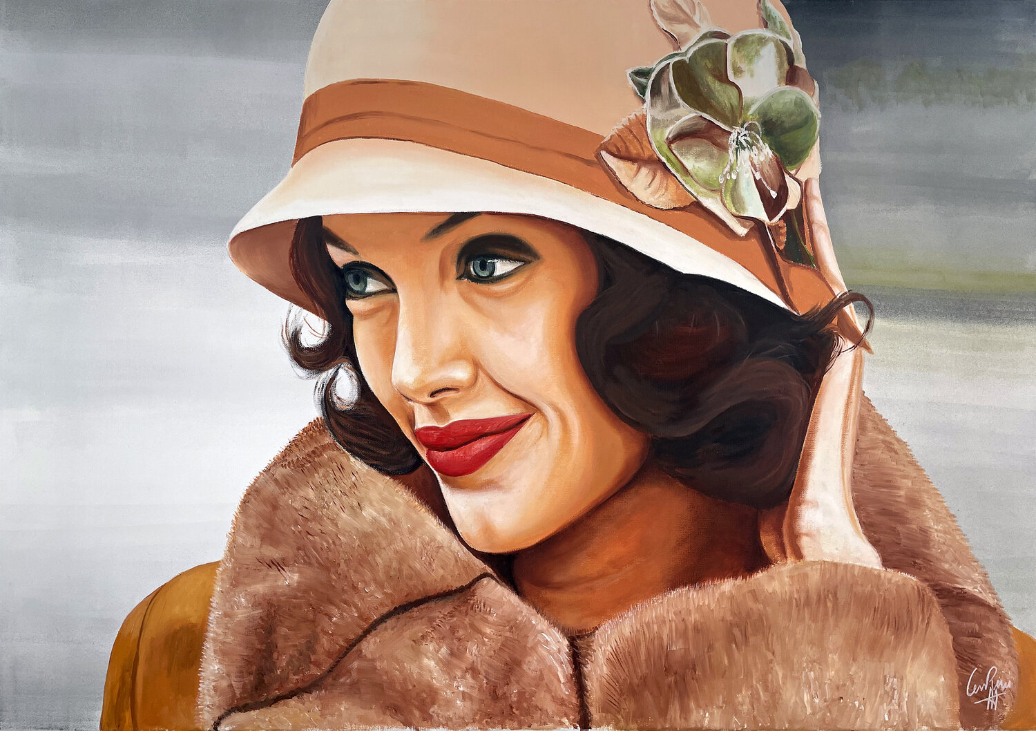 L'échange Jean Jacques Venturini Original painting for sale