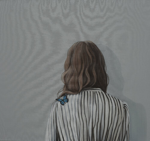 Alles spricht dafür - Schmetterling XIII by Karoline Kroiß, Painting for Sale on Select