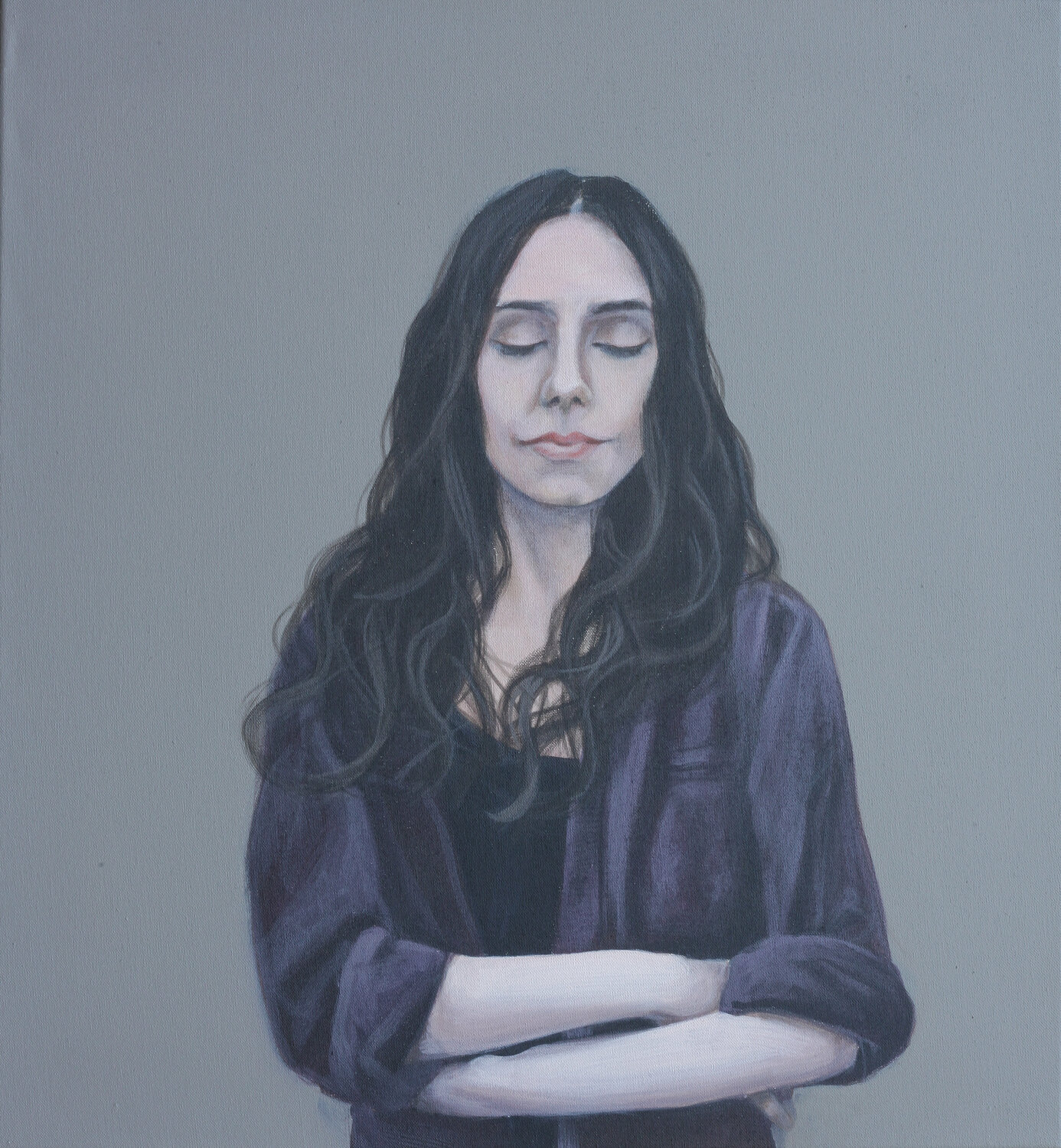 Imagine what her eyes have seen - PJ Harvey Karoline Kroiß Original painting for sale