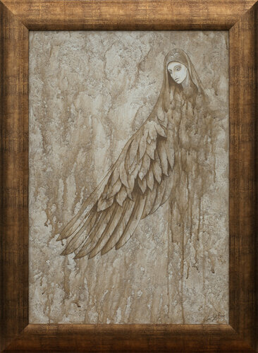Angel of Nostalgic Rains by Alexander Jazykov, Painting for Sale on Select