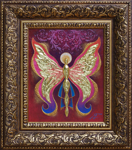 Eternity at the Tips of the Wings. by Alexander Jazykov, Painting for Sale on Select