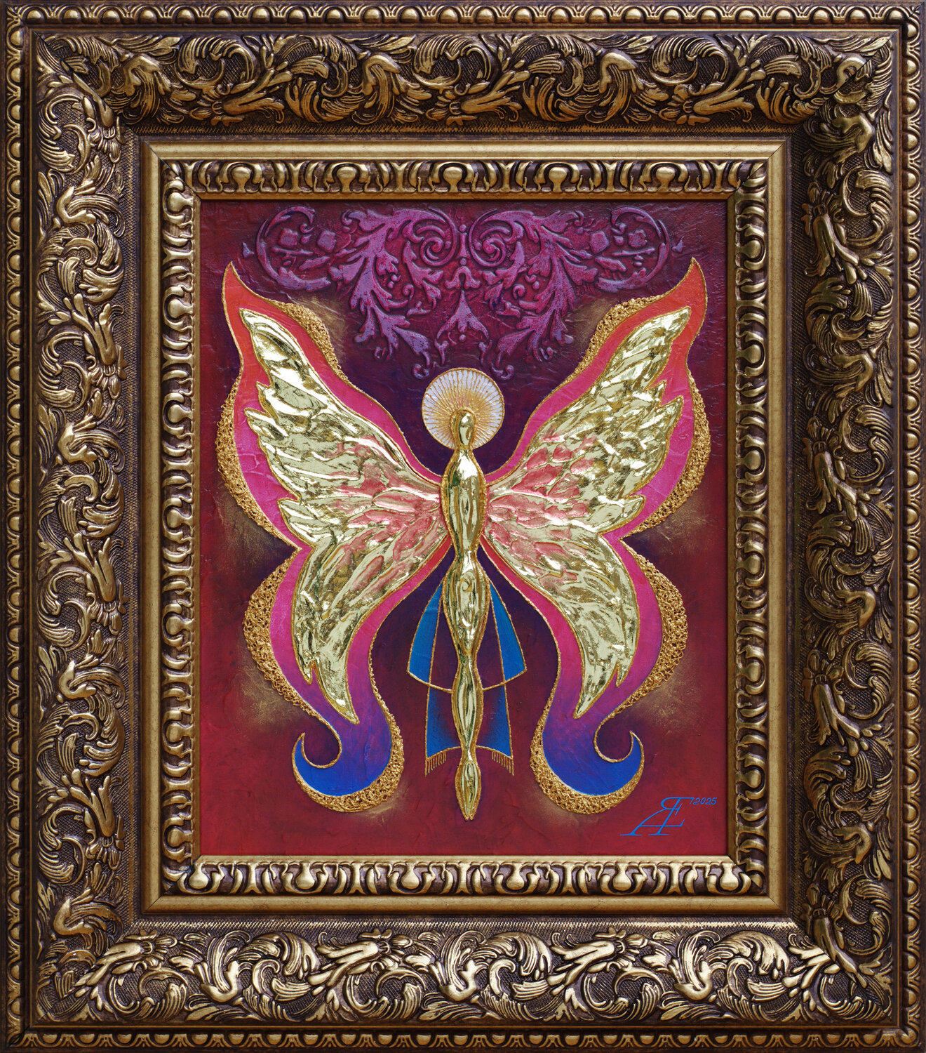 Eternity at the Tips of the Wings. Alexander Jazykov Original painting for sale