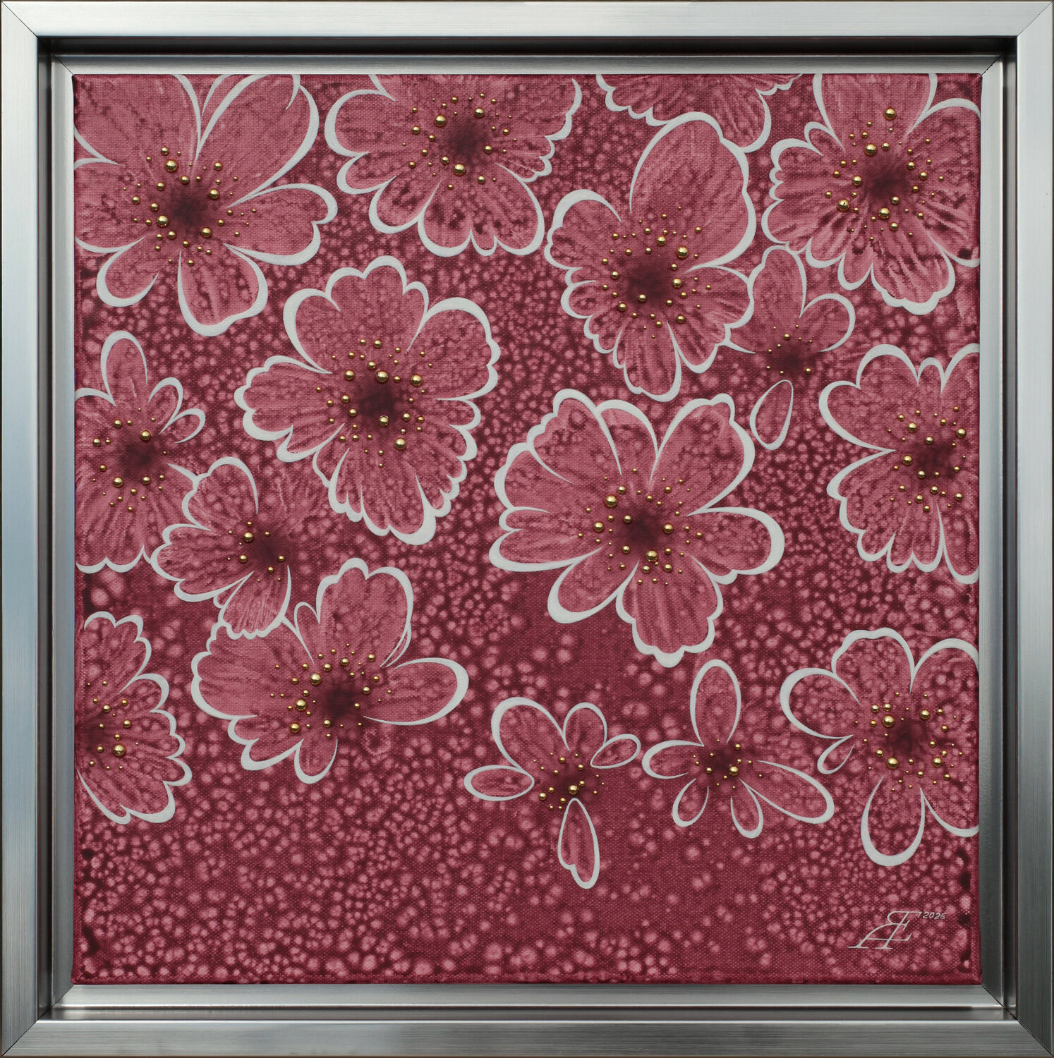 When petals remember the light. Alexander Jazykov Original painting for sale