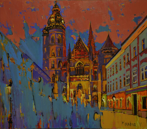 Kosice by Vira Hrabar, Painting for Sale on Select
