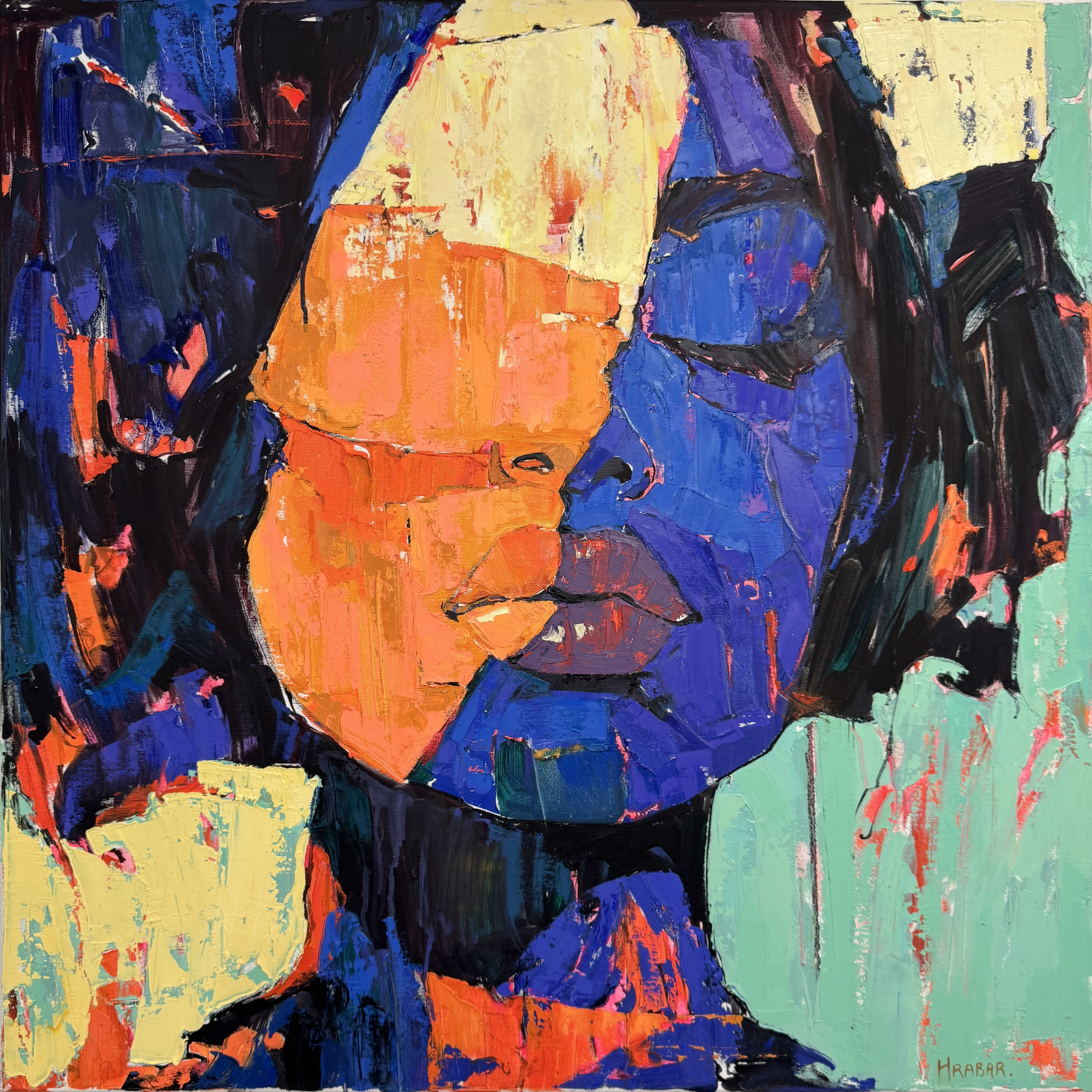 The Face Within Vira Hrabar Original painting for sale