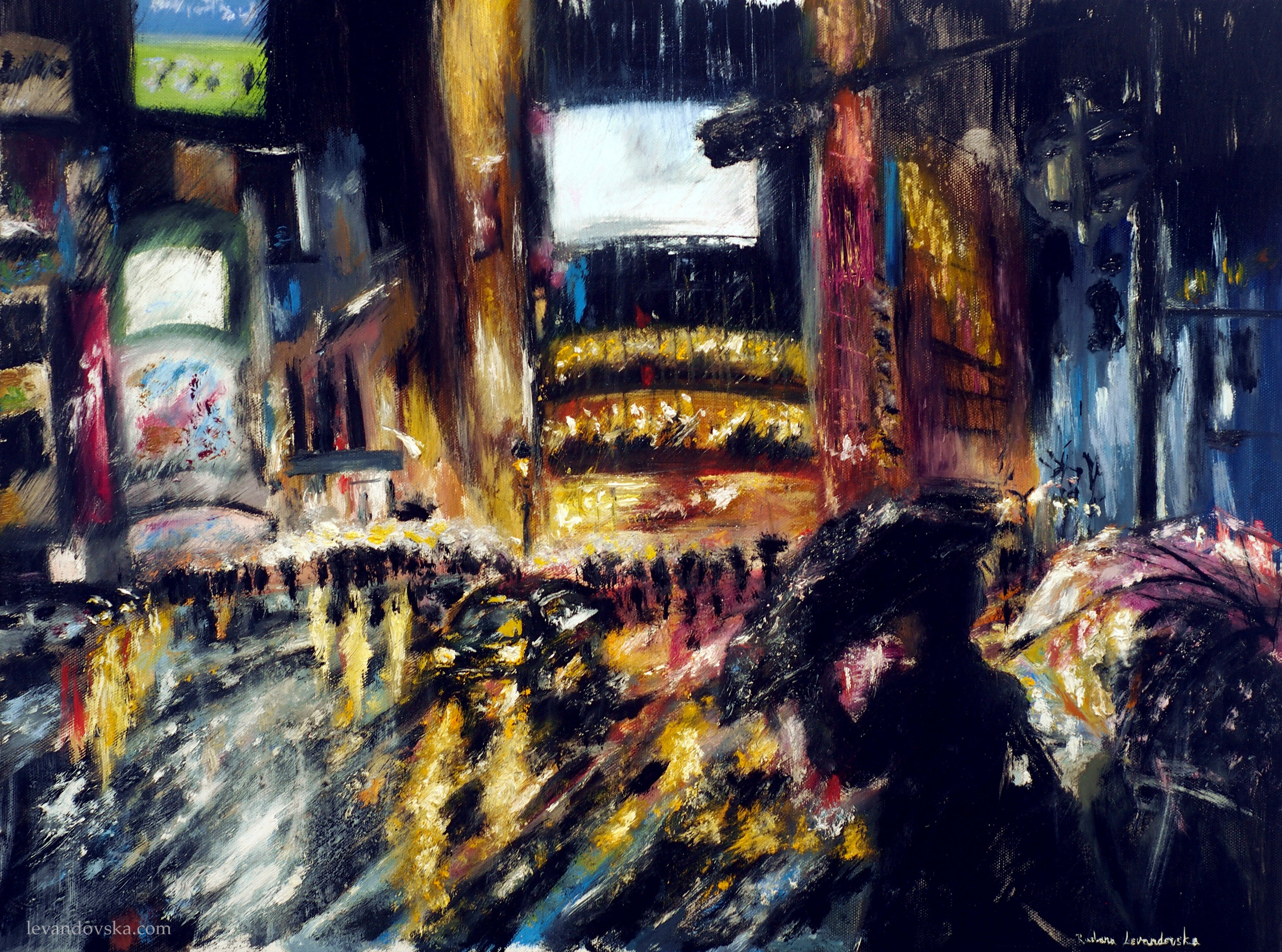 Shibuya Crossing Tokyo Night City - a study