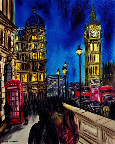 Timeless London by Ruslana Levandovska, Painting for Sale on Select