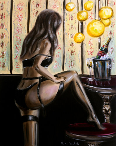 The Ritual of Elegance by Ruslana Levandovska, Painting for Sale on Select