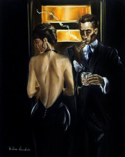 Smoke and Silk by Ruslana Levandovska, Painting for Sale on Select