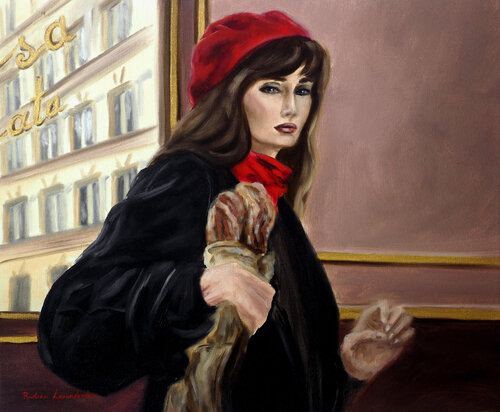 A Parisian Moment by Ruslana Levandovska, Painting for Sale on Select