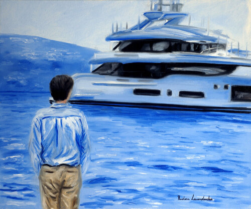 The Blue Escape von Ruslana Levandovska, Malerei kaufen auf Select