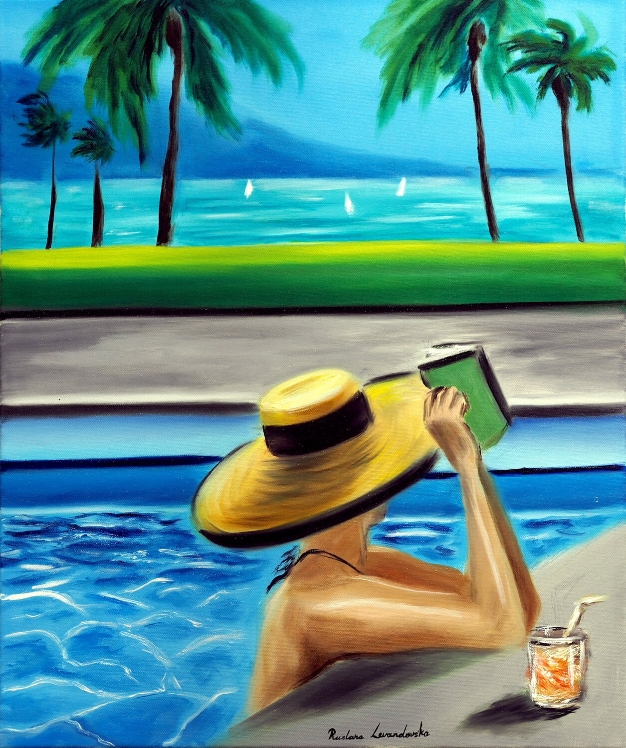 Ocean Daydreaming Ruslana Levandovska Original painting for sale