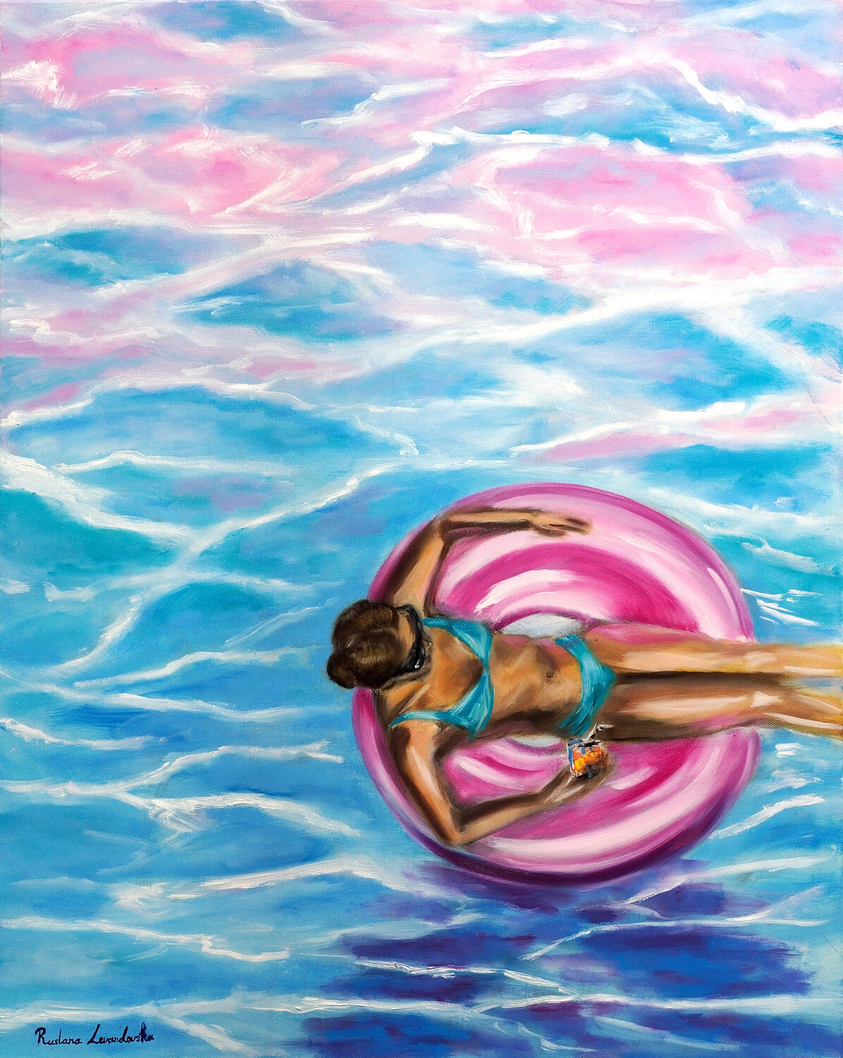 Sun Kissed Dreams Ruslana Levandovska Original painting for sale