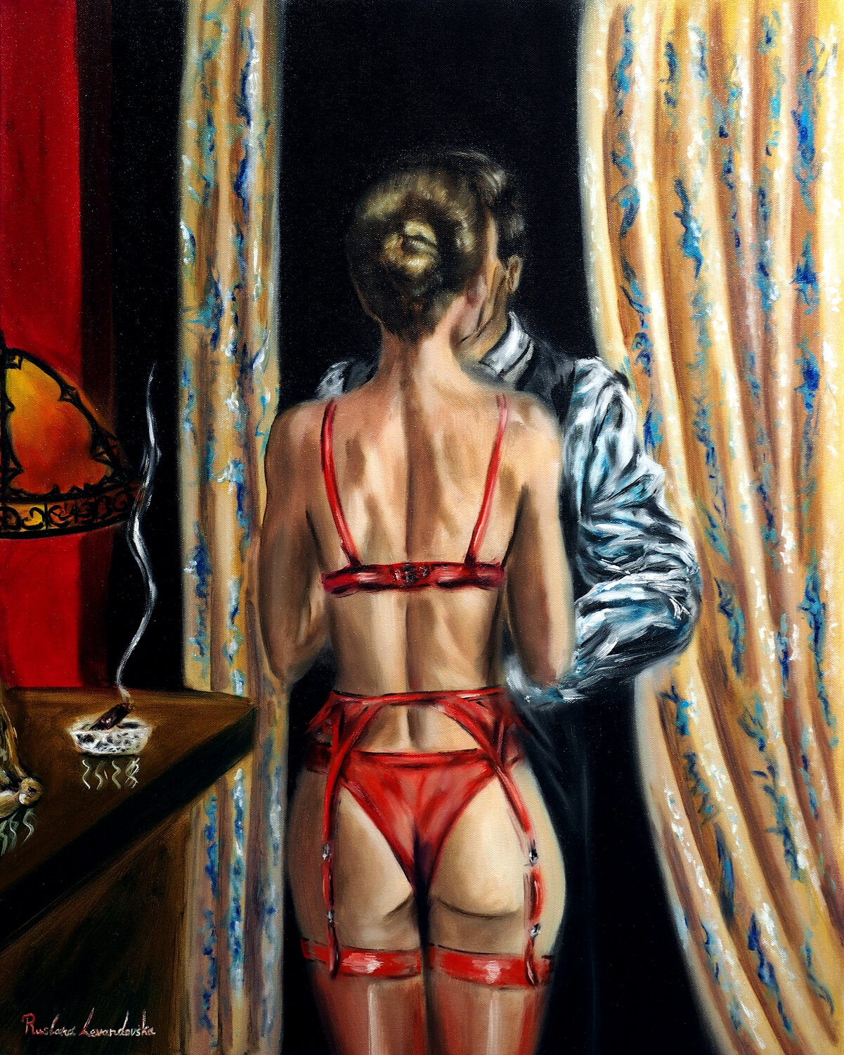 Echoes of the Night Ruslana Levandovska Original painting for sale