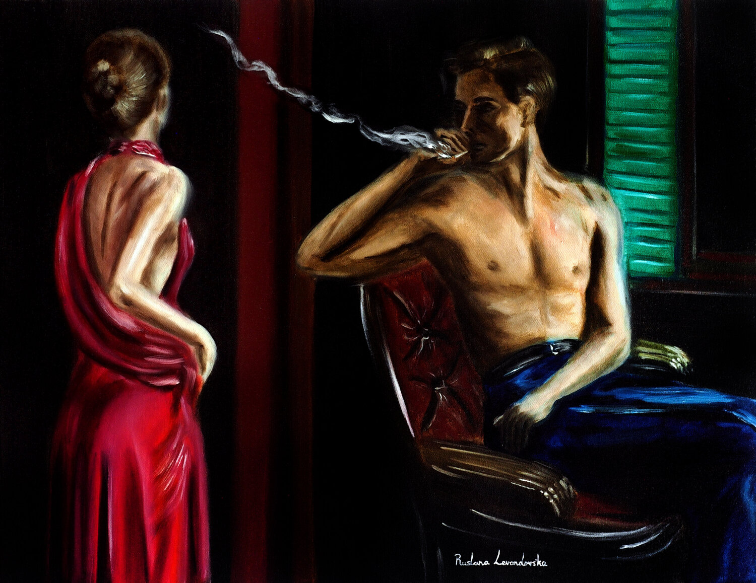 The Last Look Ruslana Levandovska Original painting for sale