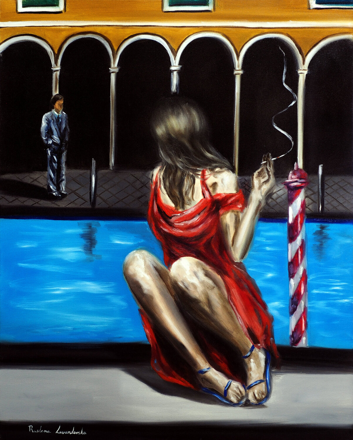 Love in Venice Ruslana Levandovska Original painting for sale