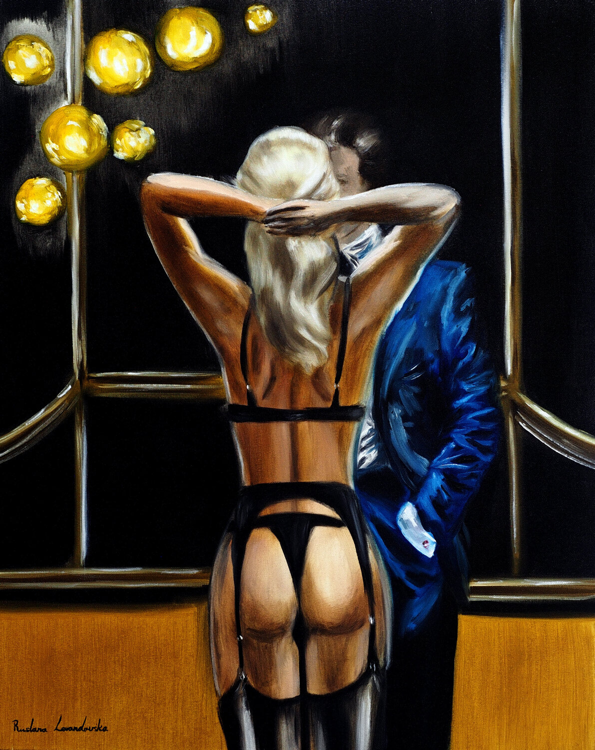 Midnight Romance Ruslana Levandovska Original painting for sale