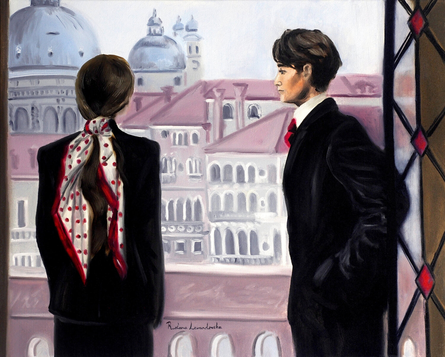 When Venice Dreamed of Love Ruslana Levandovska Original painting for sale