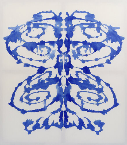 Blue Mirroring #3 (ultramarine blue) by Astrid Stoeppel, Painting for Sale on Select