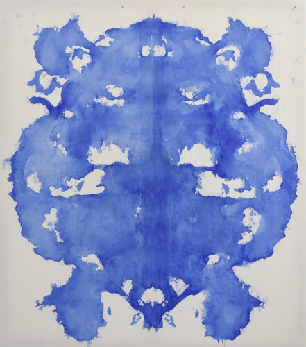 Blue Mirroring #5 (ultramarine blue) by Astrid Stoeppel, Painting for Sale on Select