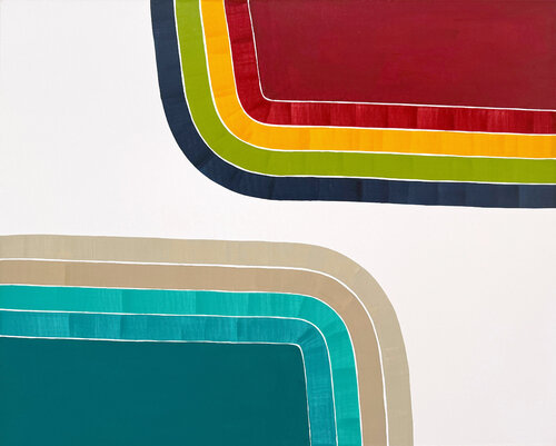 Fields and Curves #2 by Astrid Stoeppel, Painting for Sale on Select