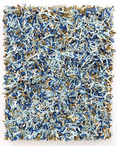 Paperwork & Pearls "Cornflower" by Astrid Stoeppel, Painting for Sale on Select