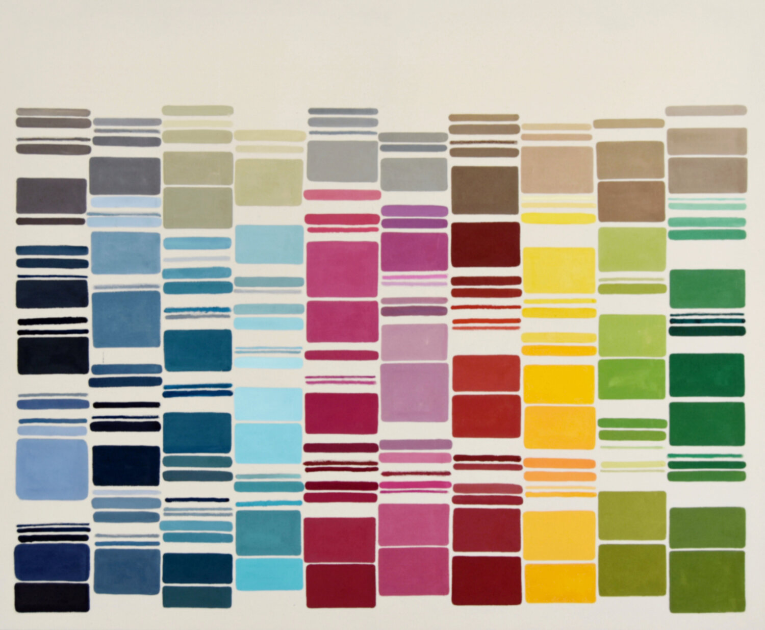 Color chart #3 Astrid Stoeppel Original painting for sale