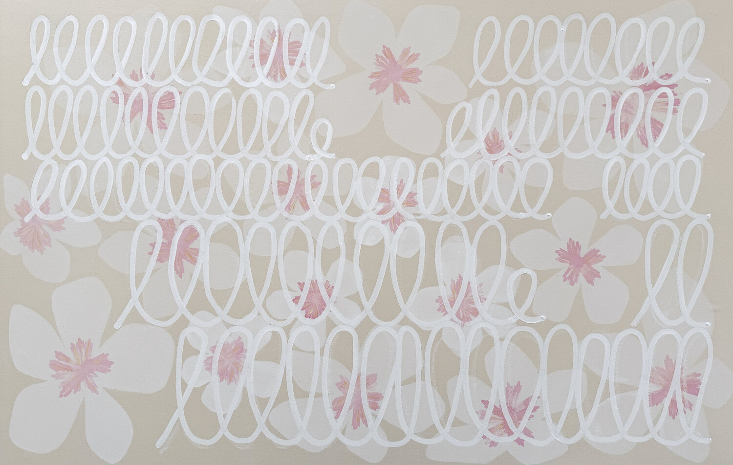 It is written in the almond blossom! Astrid Stoeppel Original painting for sale
