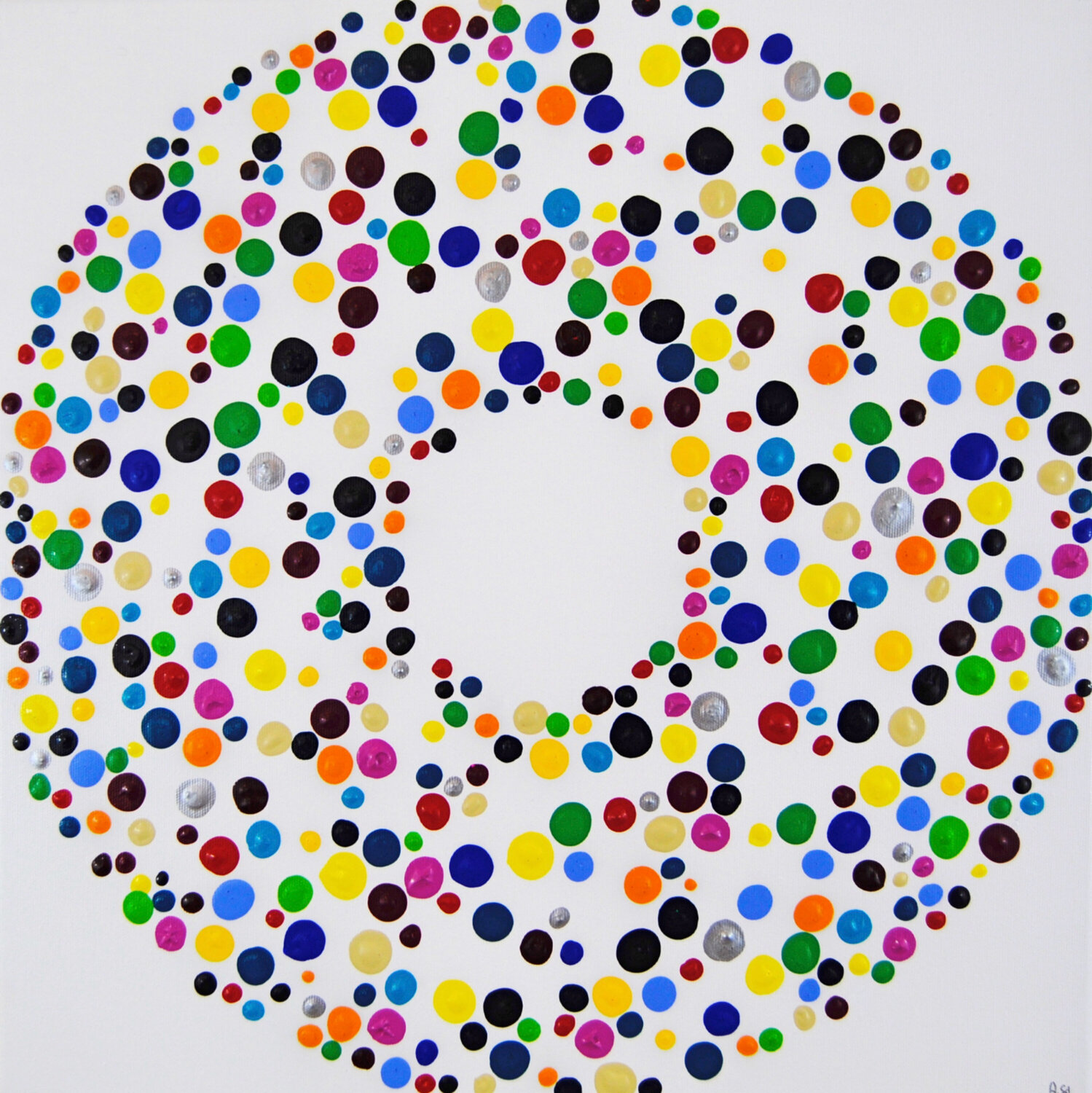 Dotted Circle! Astrid Stoeppel Original painting for sale