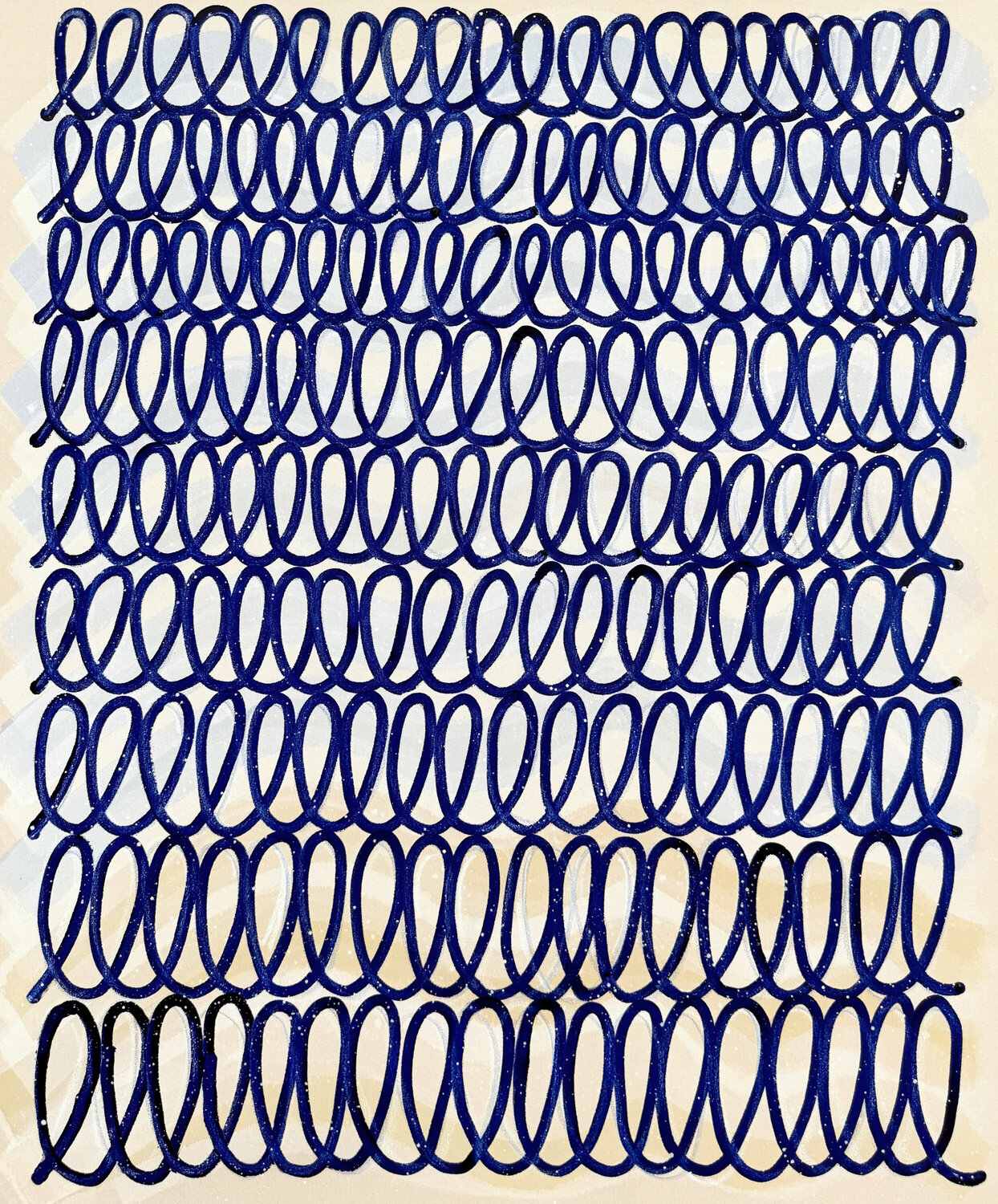 It is written in the shorebreak! Astrid Stoeppel Original painting for sale