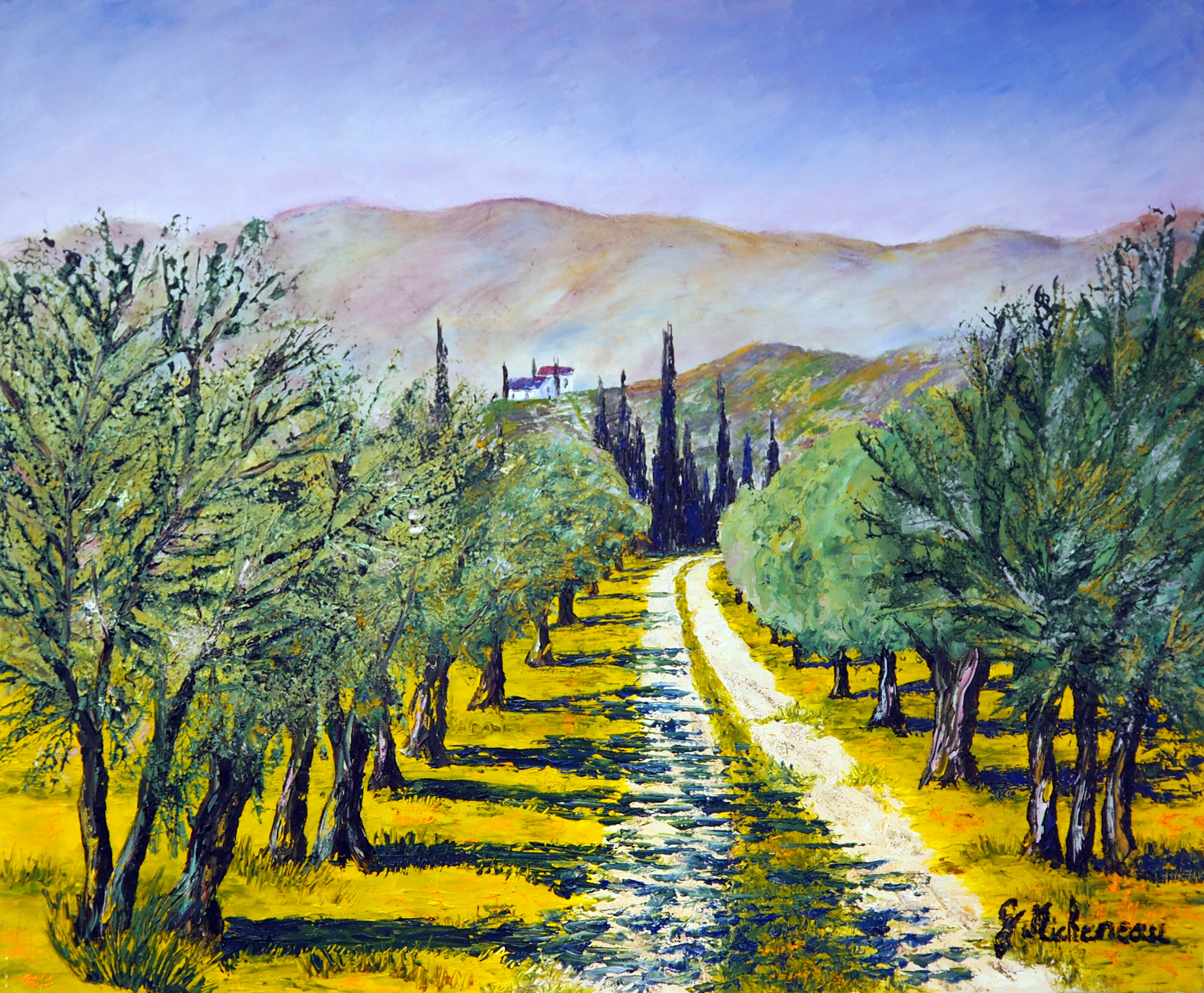 Chemins des Oliviers- Huile au couteau