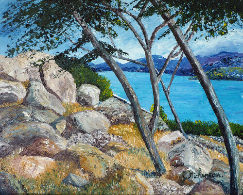 Paysage de Crête by Gyslaine Pachet Micheneau, Painting for Sale on Select