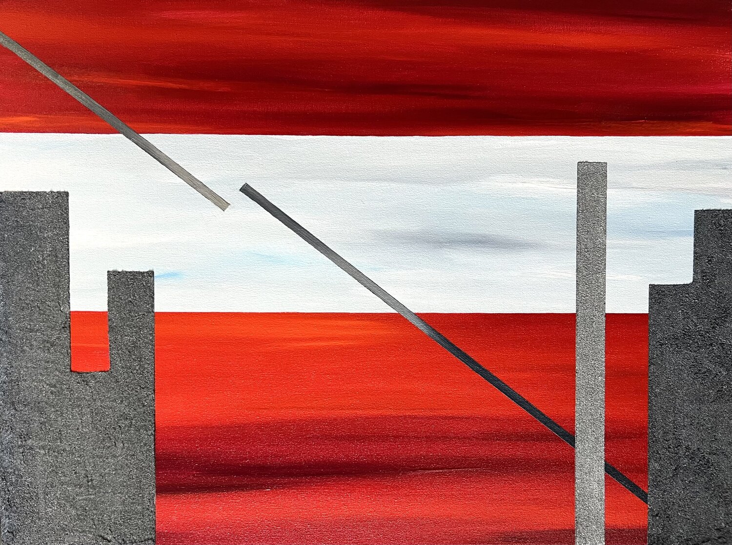 Love and Sand Castles Michele Krauss Original painting for sale