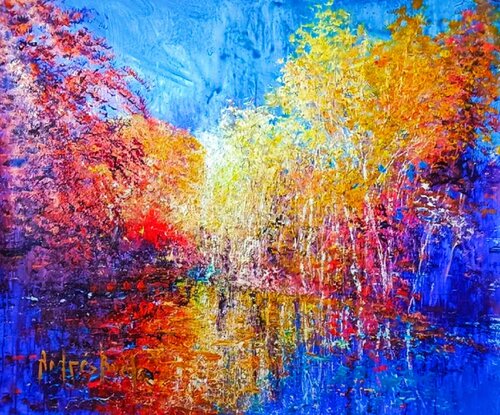 BRONZE AND WATERCOLOR by Andrés Rueda, Painting for Sale on Select