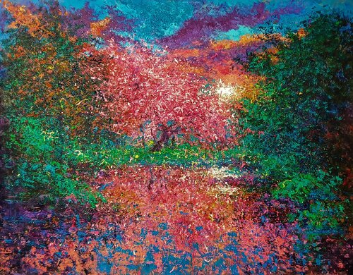 SPIRIT OF SUNSET by Andrés Rueda, Painting for Sale on Select