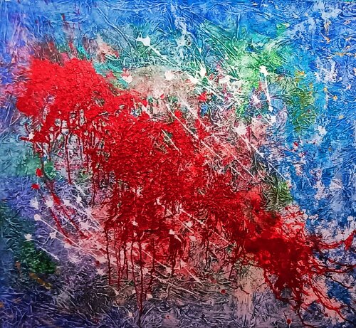 GERANIUM CURRENT by Andrés Rueda, Painting for Sale on Select