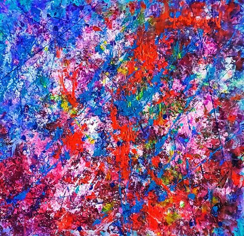 AMBAR FLOW by Andrés Rueda, Painting for Sale on Select